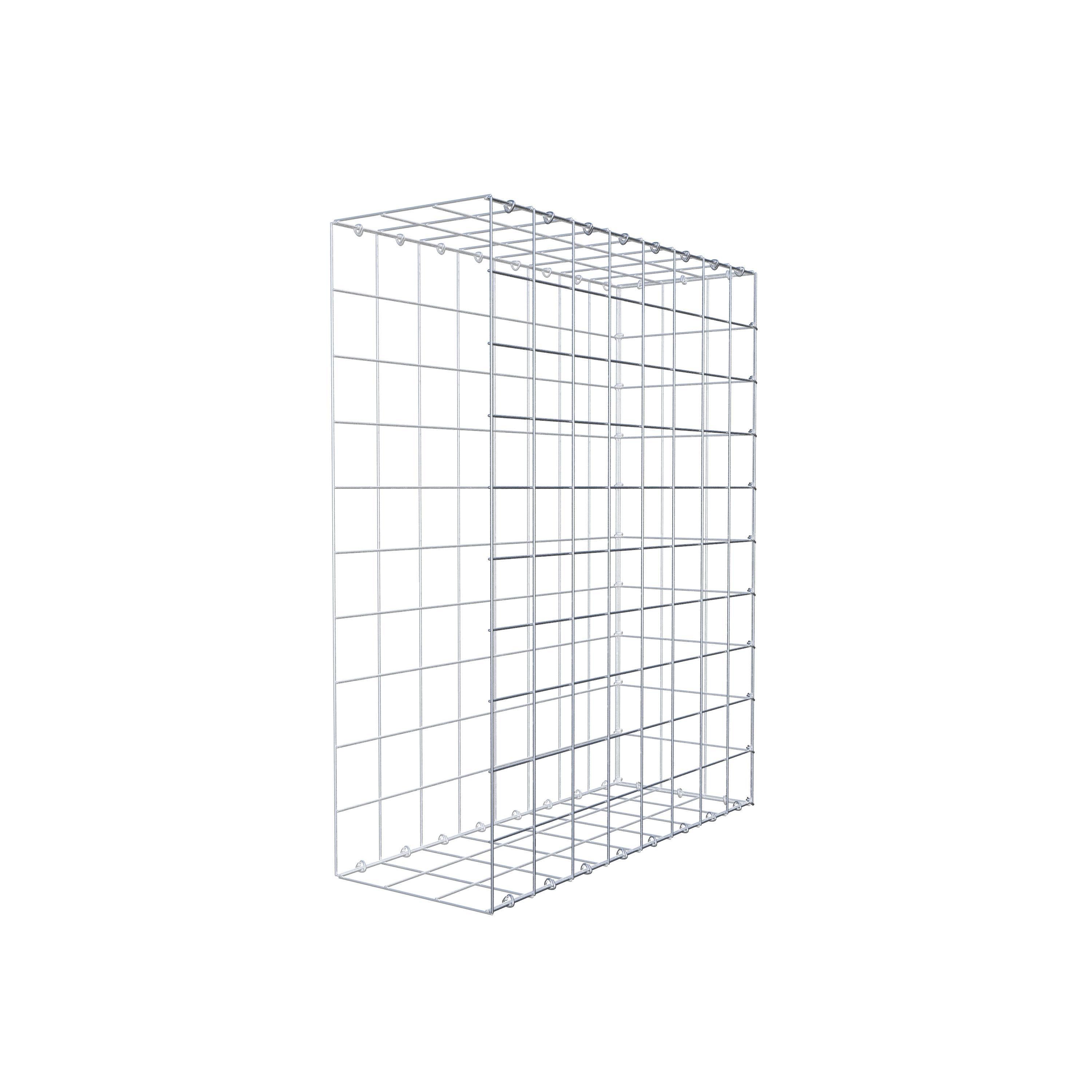 Gavión para alargar en acero galvanizado 100x80x30cm (LxAxP), malla 10 x 10cm, Anillo en C, sin rejilla frontal - 5