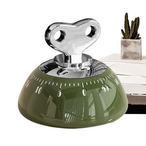 Sveglia da cucina retrò, timer da cucina digitale meccanico, si attacca magneticamente al frigorifero, sveglia analogica a breve termine per cucina, cucina, pasticceria, sport, ufficio(rosso