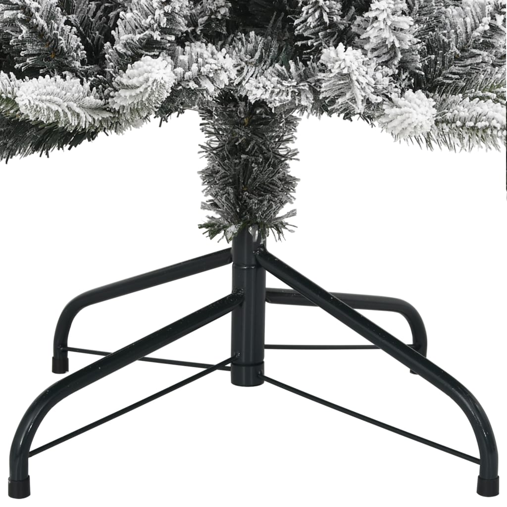 Árvore de Natal artificial com 300 LEDs e neve flocada 240 cm - COMFORTXL - 8