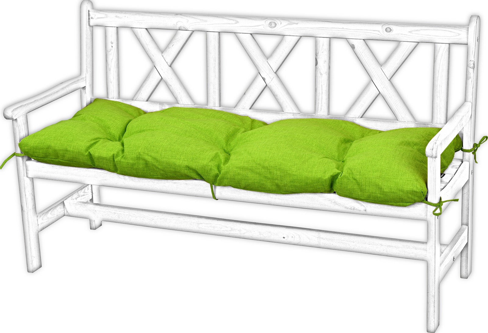 Poduszka na ławkę ogrodową AMPO 140 cm limonka 1 szt. - 2