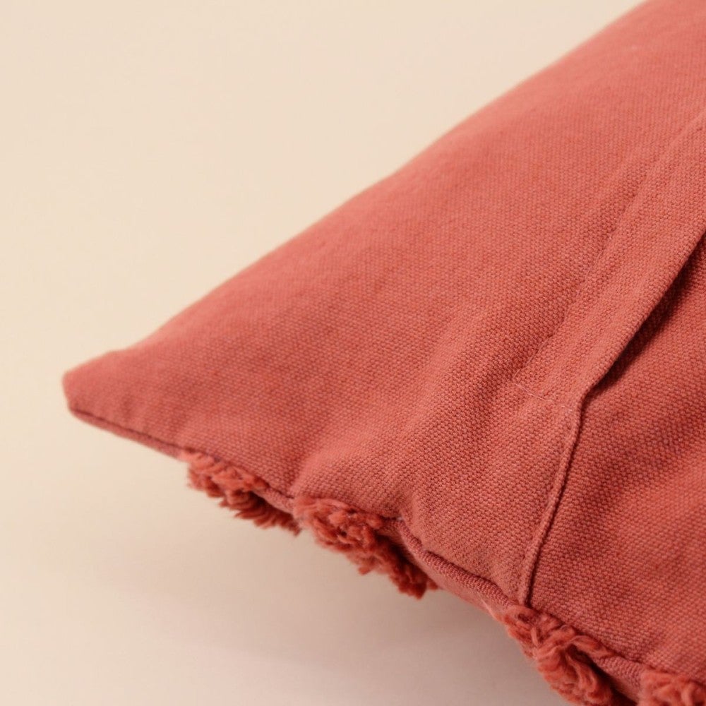 Coussin terracotta en relief 40x40cm - Ornami - 6