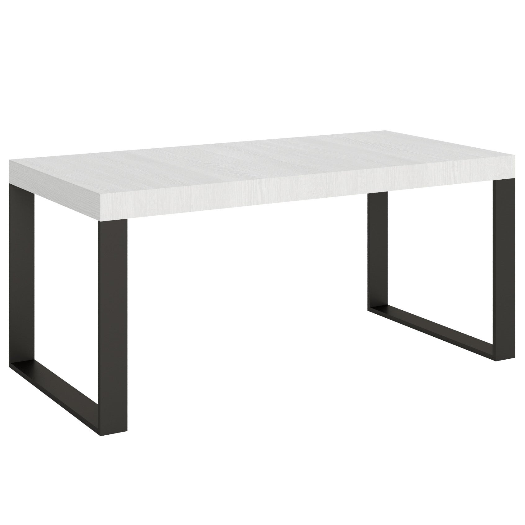 Stół rozkładany 90x180/440 cm Tecno Premium Biały Jesion Stelaż Antracyt
