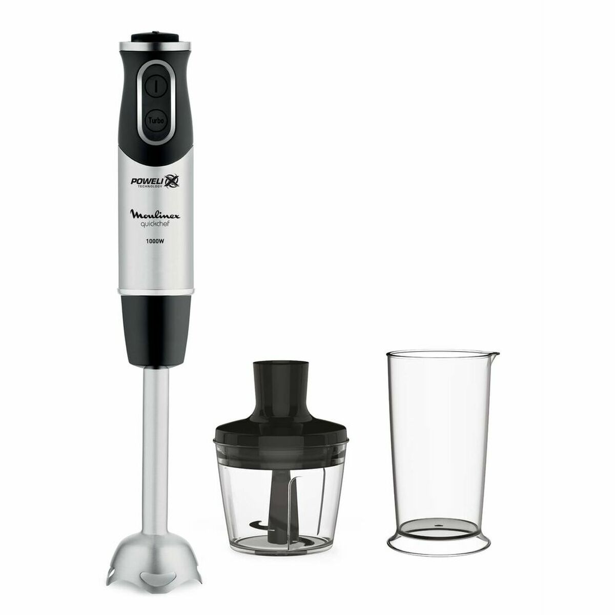 Blender ręczny Moulinex DD6578 1000 W 10 prędkości czarny i stal - 5