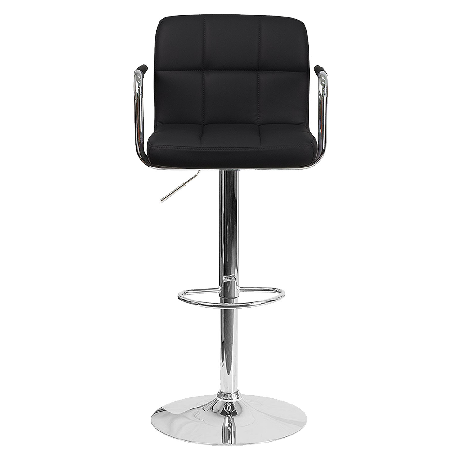 Lot de 2 tabourets de bar noir MIKE - 8