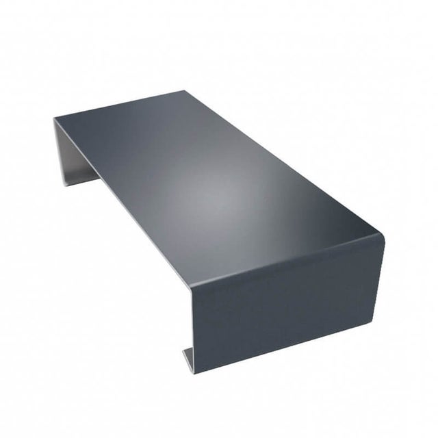 Éclisse couvertine en acier 75/100ème - gris anthracite RAL7016 - 265mm - pour muret