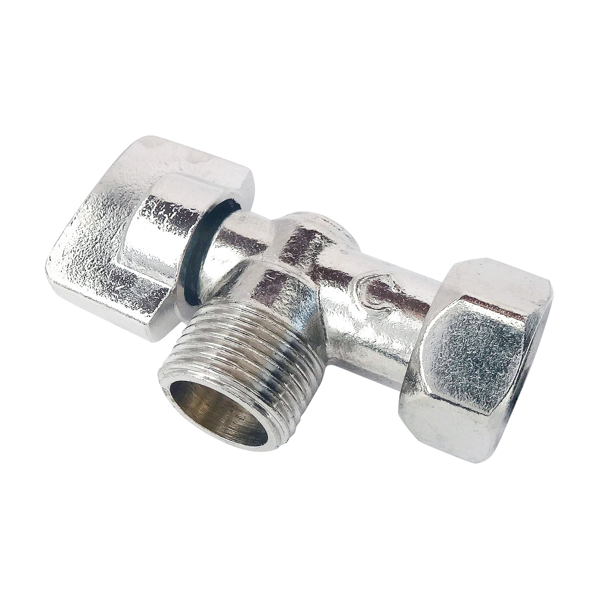 Robinet d'arrêt équerre pour WC - Ecrou tournant 3/8