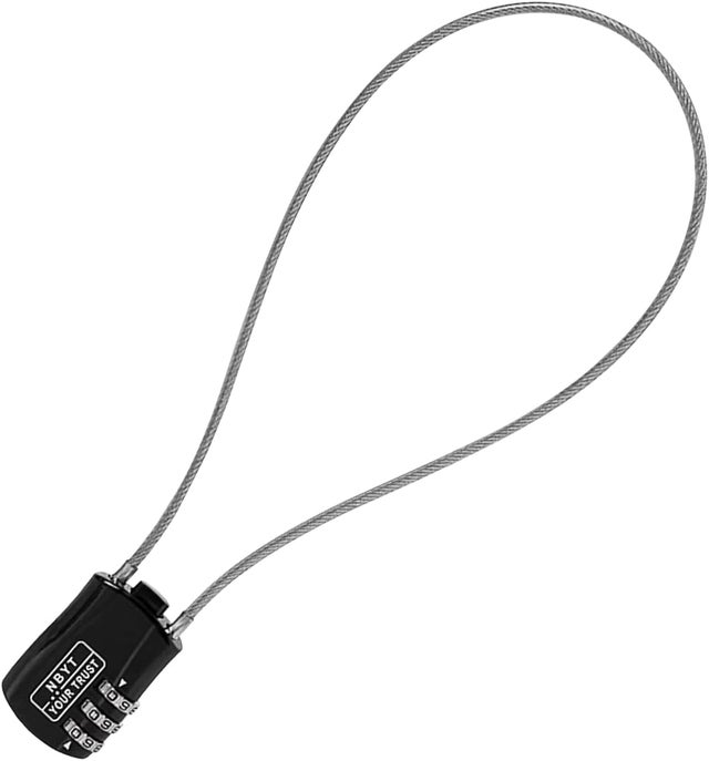 Belle Vous Câble antivol de sécurité pour vélo – 4,5 m de long et 10 mm d'épaisseur – Câble en acier avec revêtement en vinyle flexible avec extrémités à double boucle pour Belle Vous Câble antivol de sécurité pour vélo – 4,5 m de long et 10 mm d'épaisseur – Câble en acier avec revêtement en vinyle flexible avec extrémités à double boucle pour
