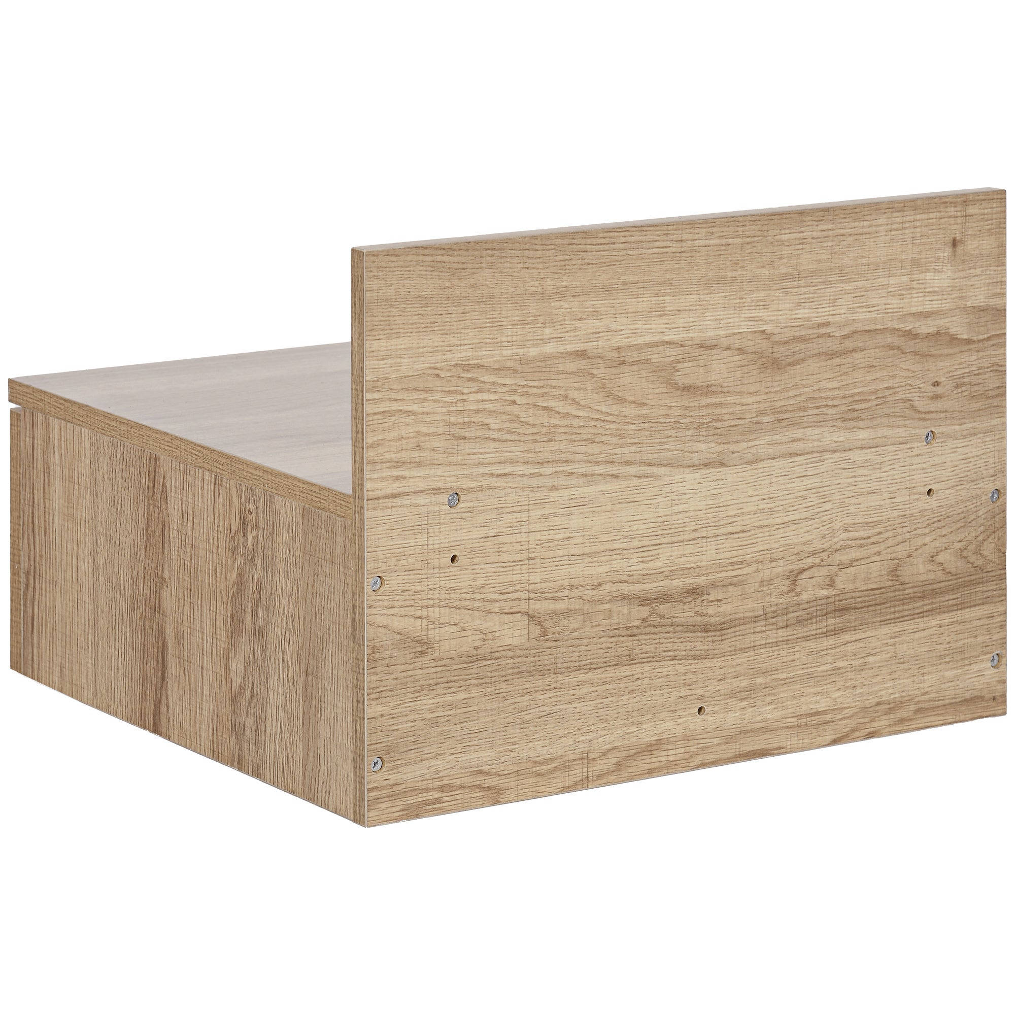 Mesillas de Noche HOMCOM Melamina de Madera Madera Natural 43x36.5x30.5 cm - 5