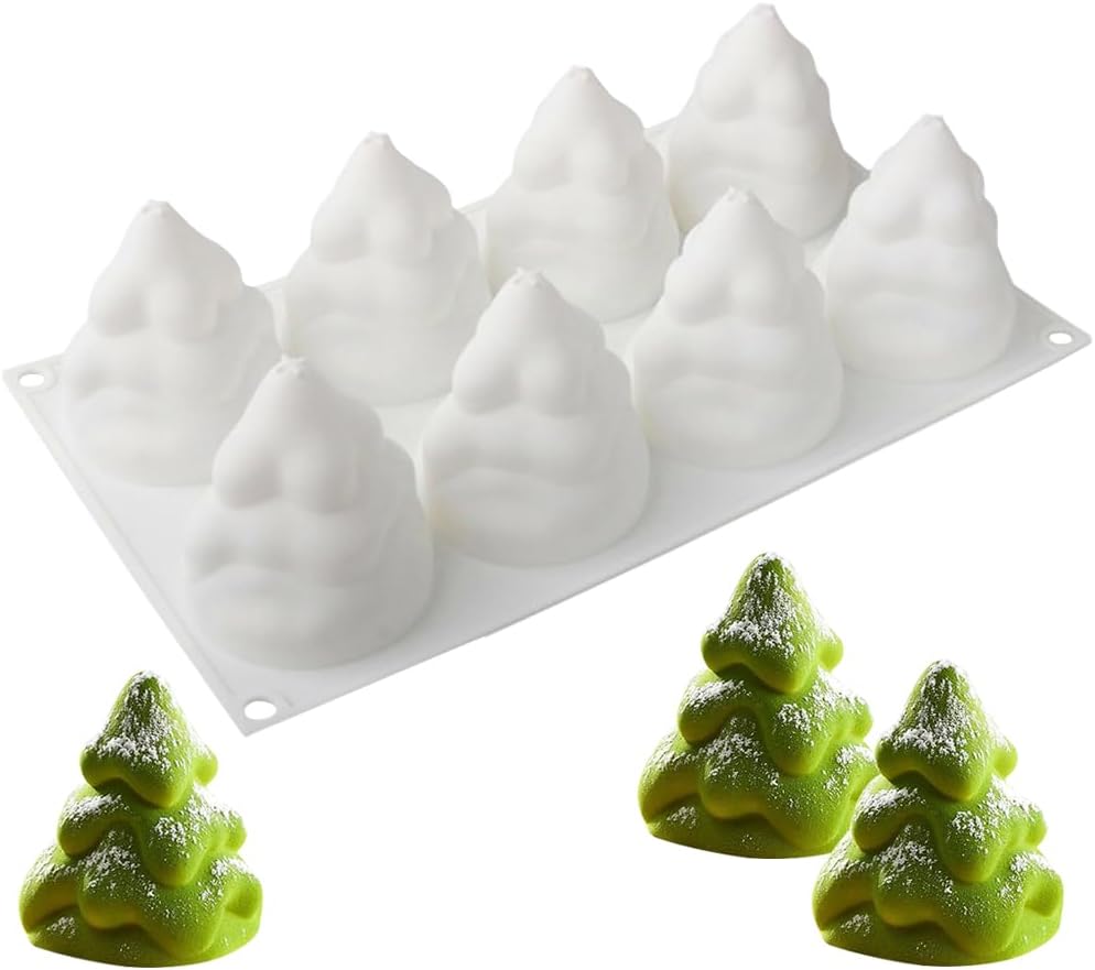 Formy silikonowe na Boże Narodzenie, formy silikonowe w kształcie choinki, formy do musu na ciasto świąteczne, formy do ciasta 3D, formy do pieczenia,