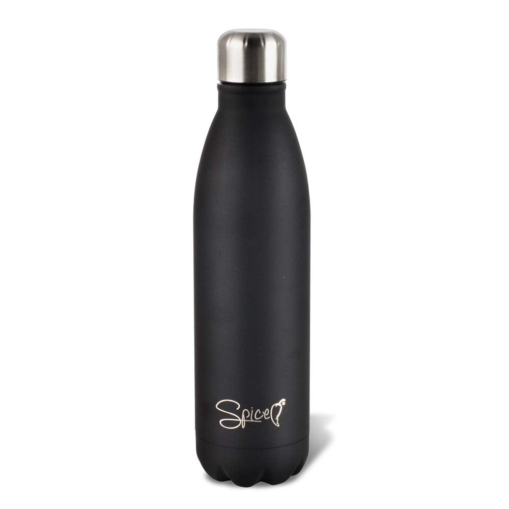 Borraccia Termica 1 Litro In Acciaio Inox 18/8 – Doppio Isolamento Sottovuoto, Con 2 Tappi Intercambiabili, Senza BPA, Per Palestra E Viaggi