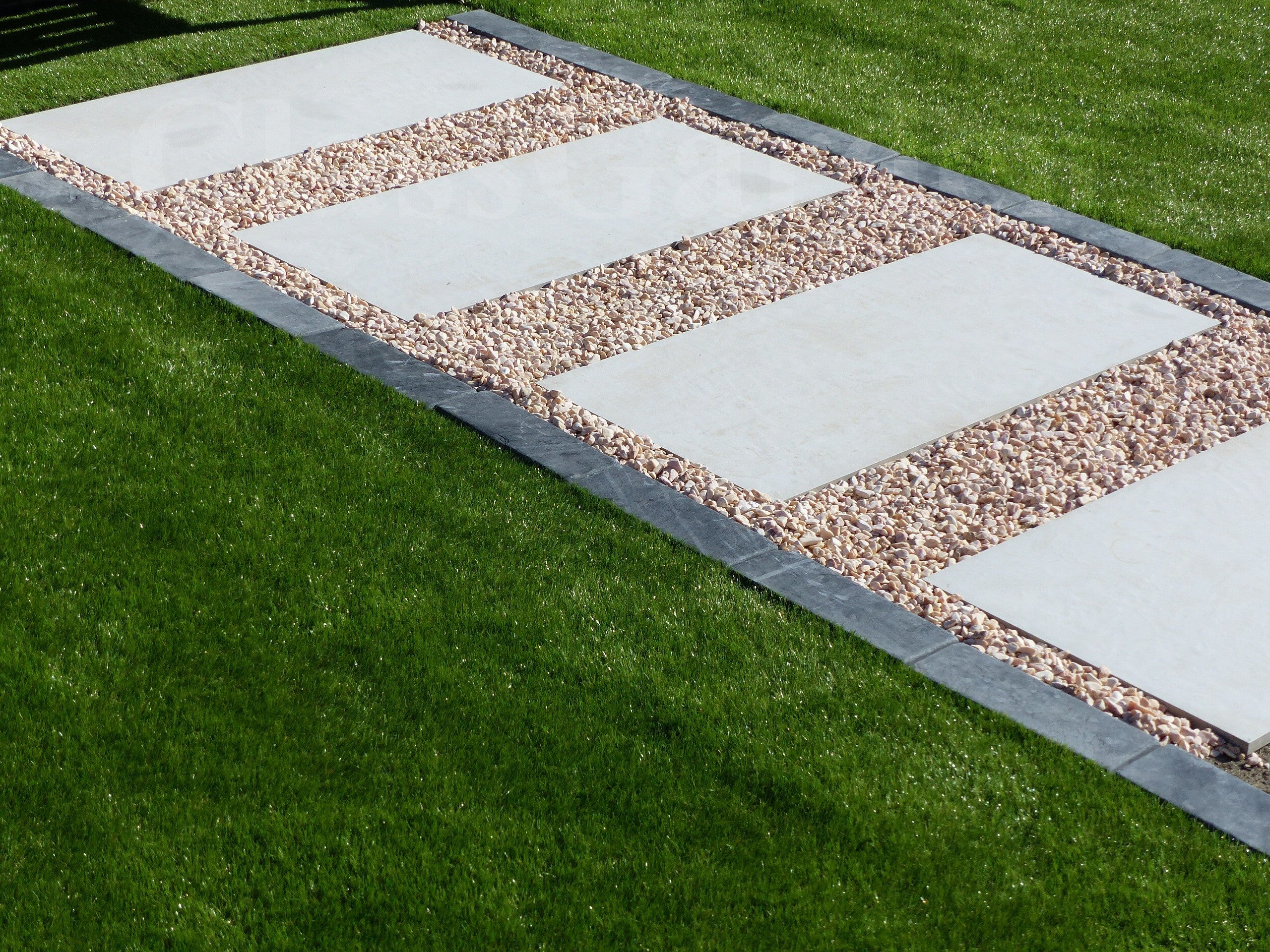 Pas Japonais Couleur Beton Ivoire - Pack de 12 dalles - 5