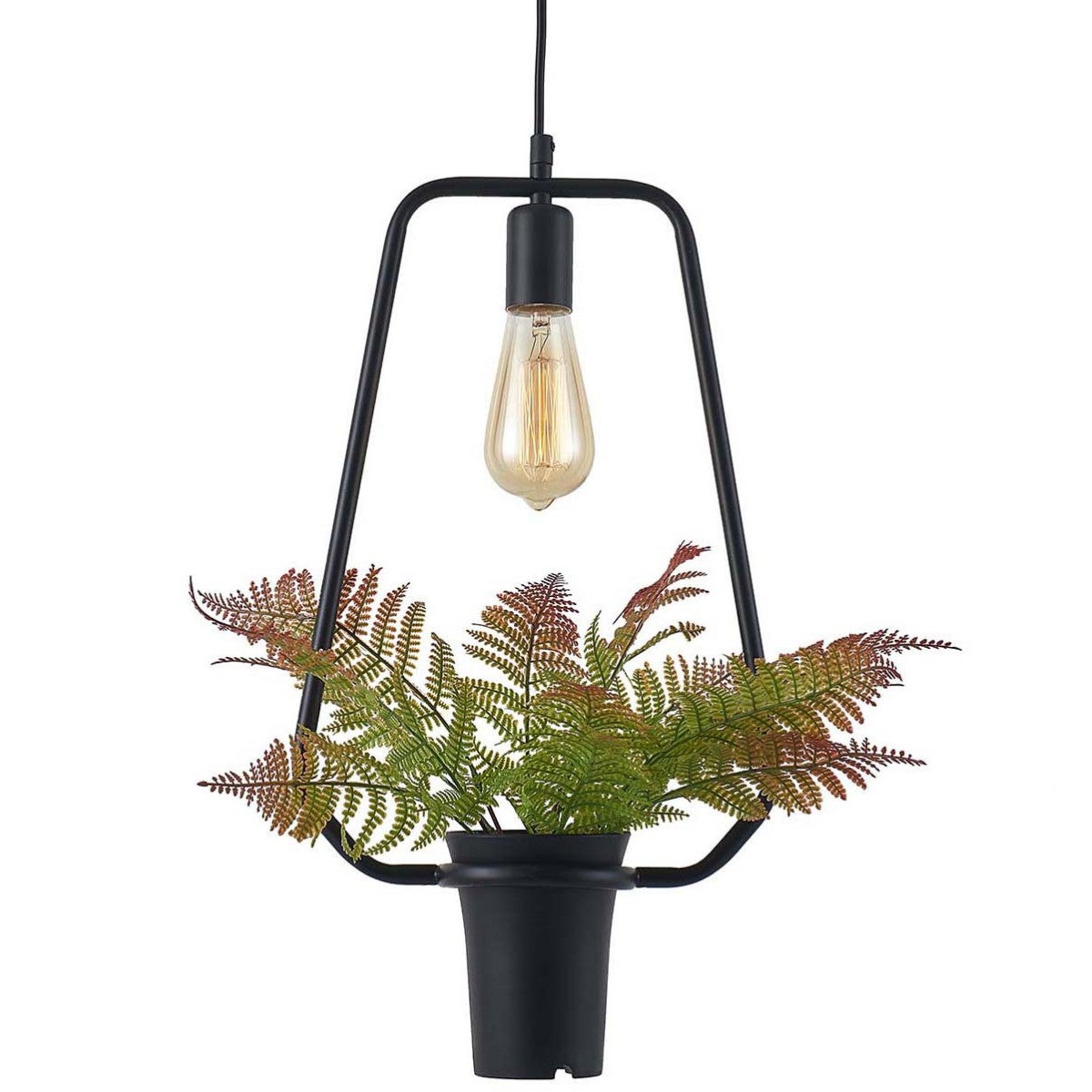 Lampa wisząca Soren czarna 1xE27x10W wym: 160 x 11,2 x 28 cm metal Polux