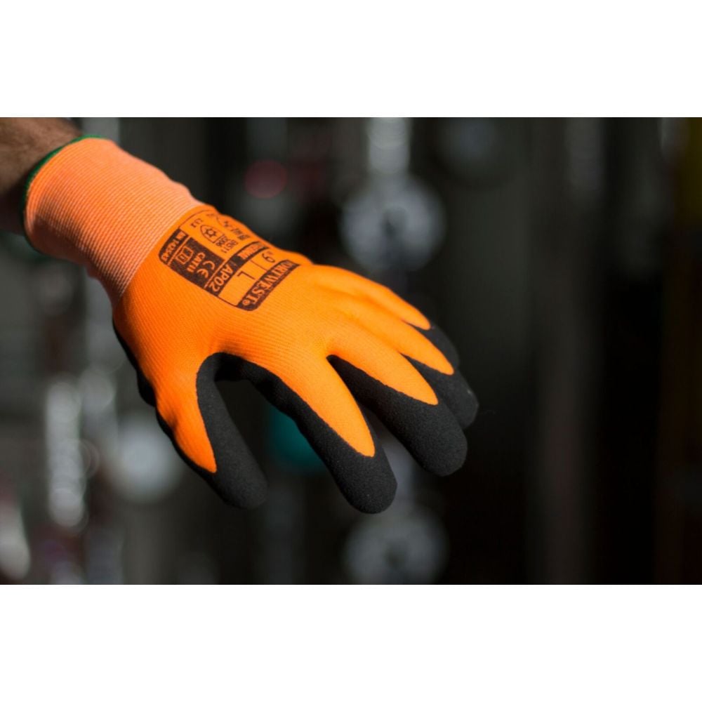 Gants de protection hydrophobes thermiques Portwest Thermo Pro Ultra Orange / Noir 8 - 3