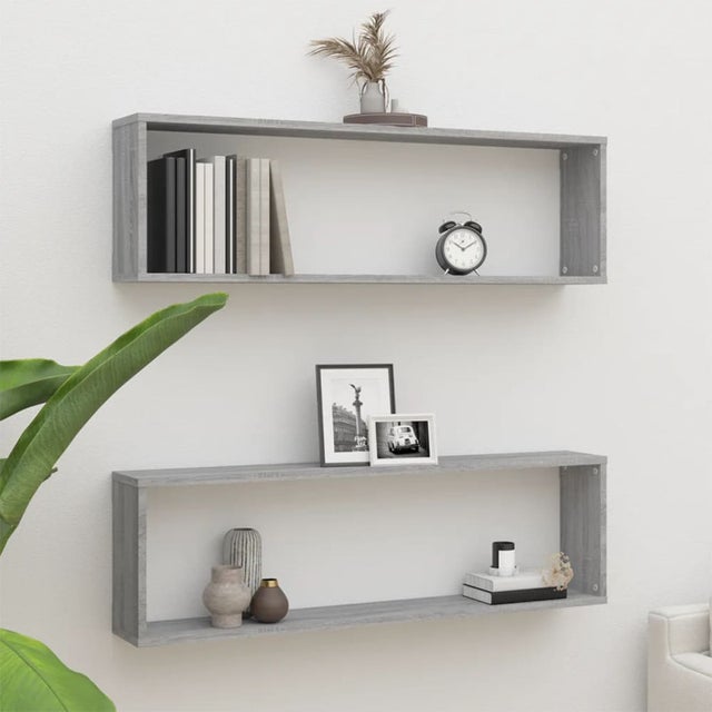 Set Di 2 Mensole A Cubo Refined – 30x15x30 Cm, Bianche, In Legno Ingegnerizzato, Facili Da Montare