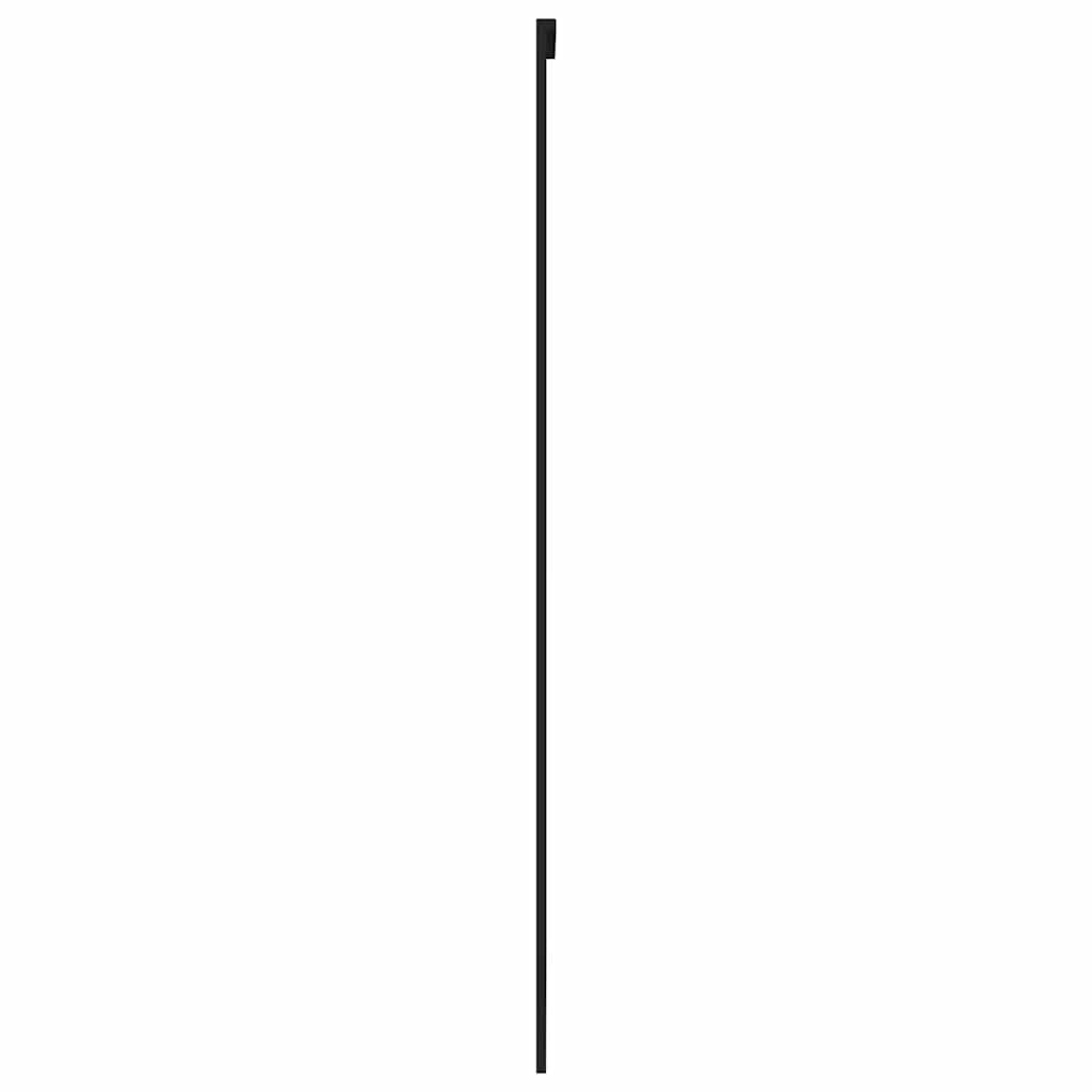 Puerta corredera vidrio templado y aluminio negra 102,5x205 cm vidaXL - 5