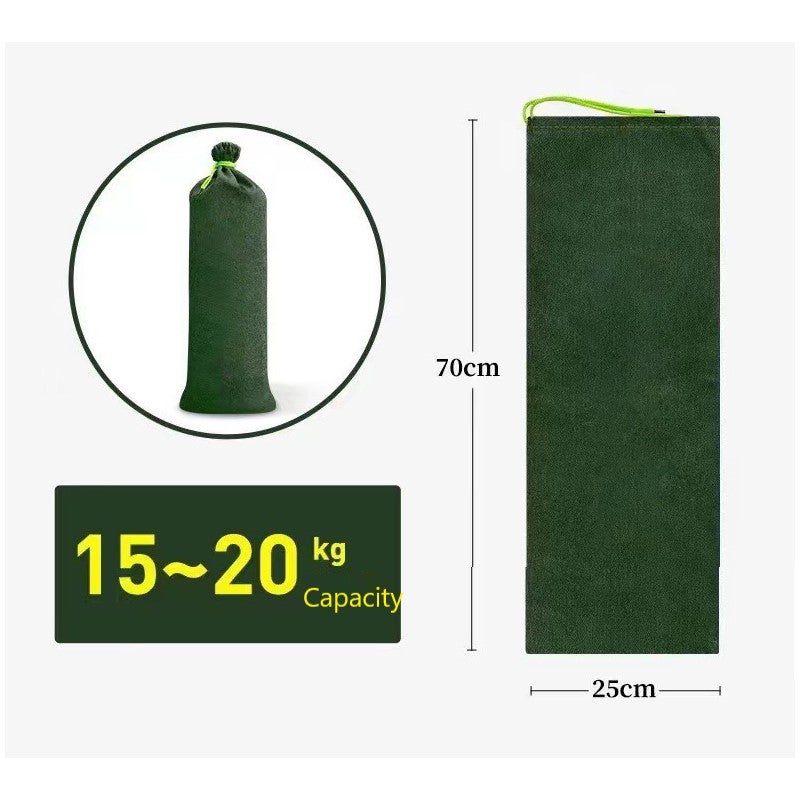 Barriera Allagamento Tela Sacchi Sabbia Anti-allagamento 4 Pezzi - Tela Verde 120x20cm, Con Elastico, Per Porte E Garage Difesa Acque Porte Cantine - 10