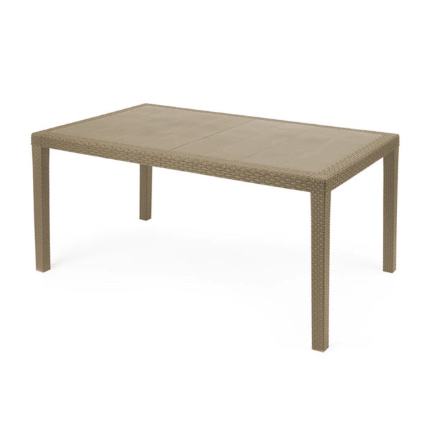 BUYBUY TAVOLO STILE RATTAN RETTANGOLARE MARRONE TVR120G