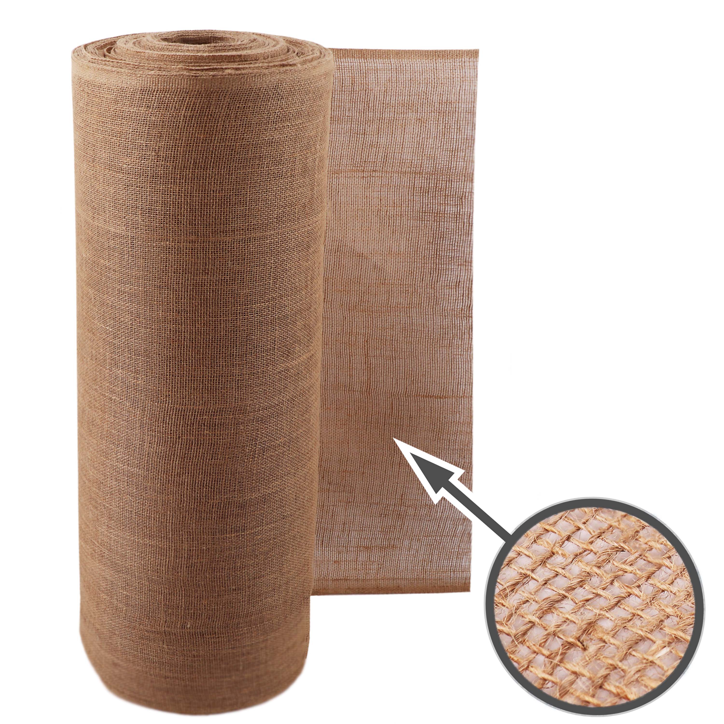 5m x 1m tissu de jute 215g/m² tapis de jute jute de jardin tissu de jute toile de jute ruban de jute - 4