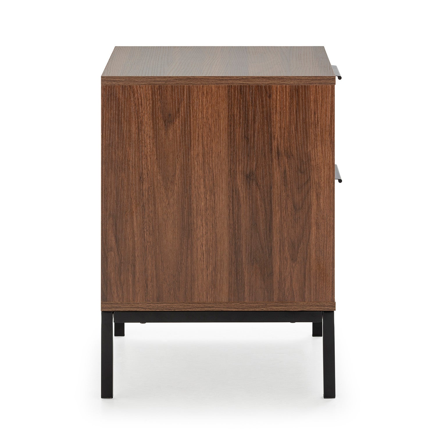 Mesa de cabeceira Auri 2 gavetas cor Nogueira - 5