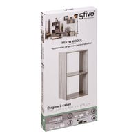 Étagère 4 cases 100 % bambou 5five - Le Dépôt Bailleul Étagère 4 cases 100 % bambou 5five - Le Dépôt Bailleul