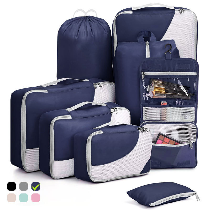 Set di organizer da viaggio per valigie, borse porta abiti