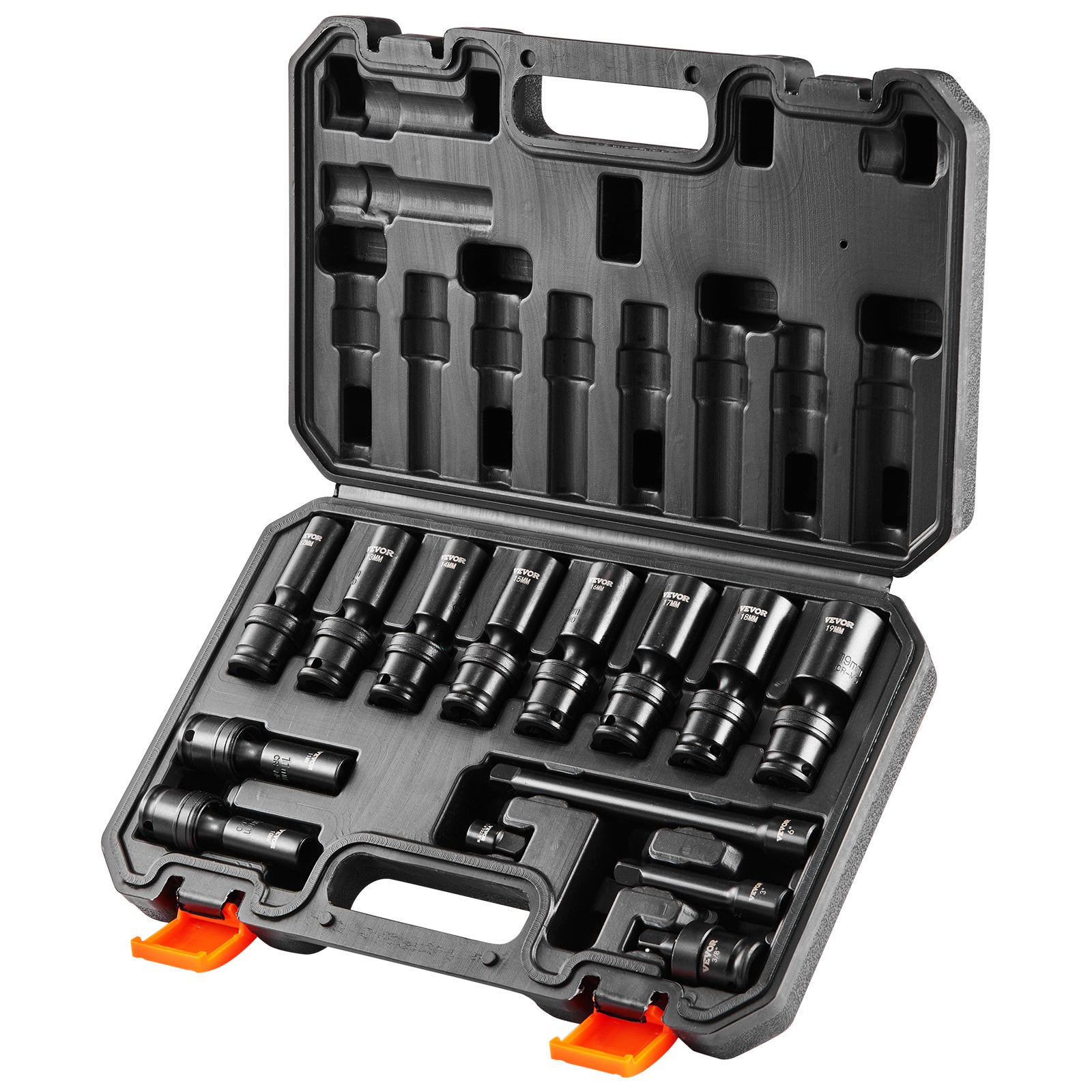 EMENTOL Juego De Llaves De Impacto De 3/8", 27 Unidades