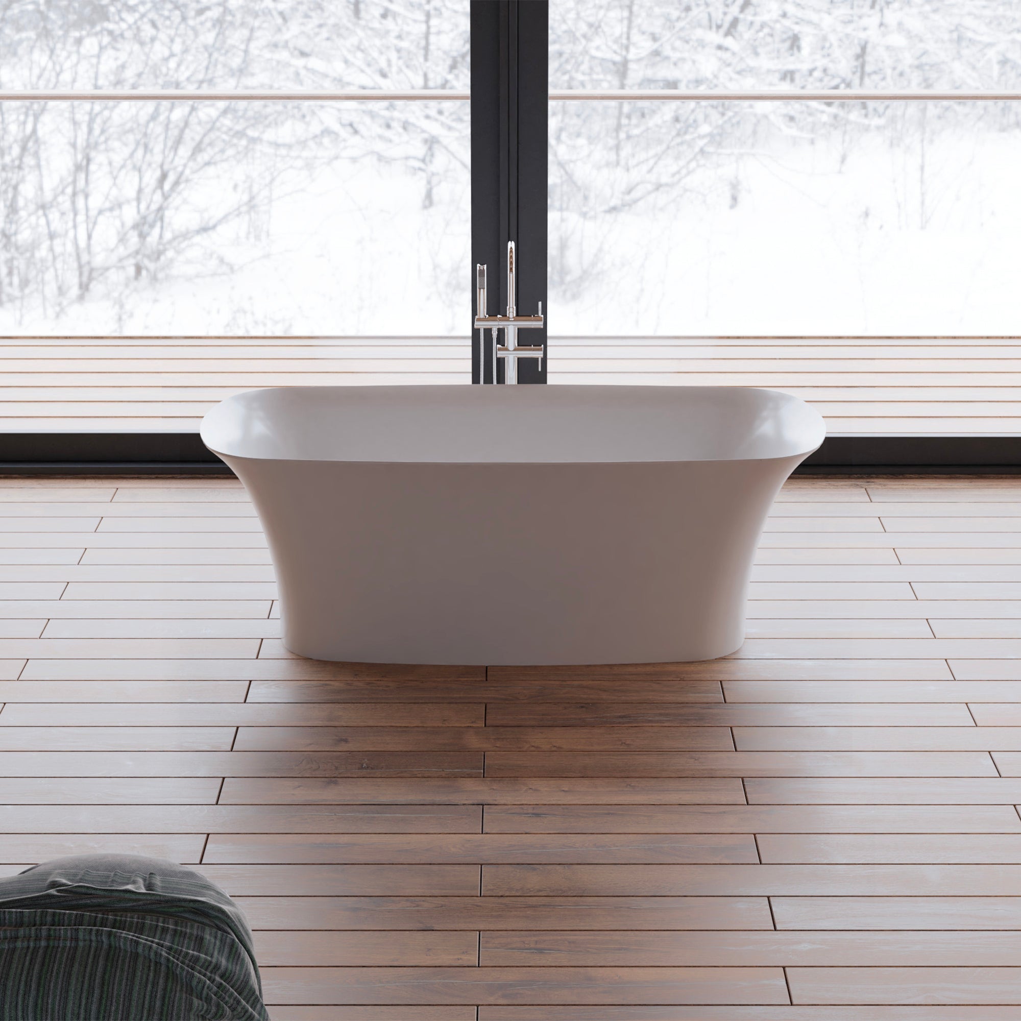 Baignoire Ilot Bliss 170 blanche 170 x80 x58 cm, by SPALINA - 8