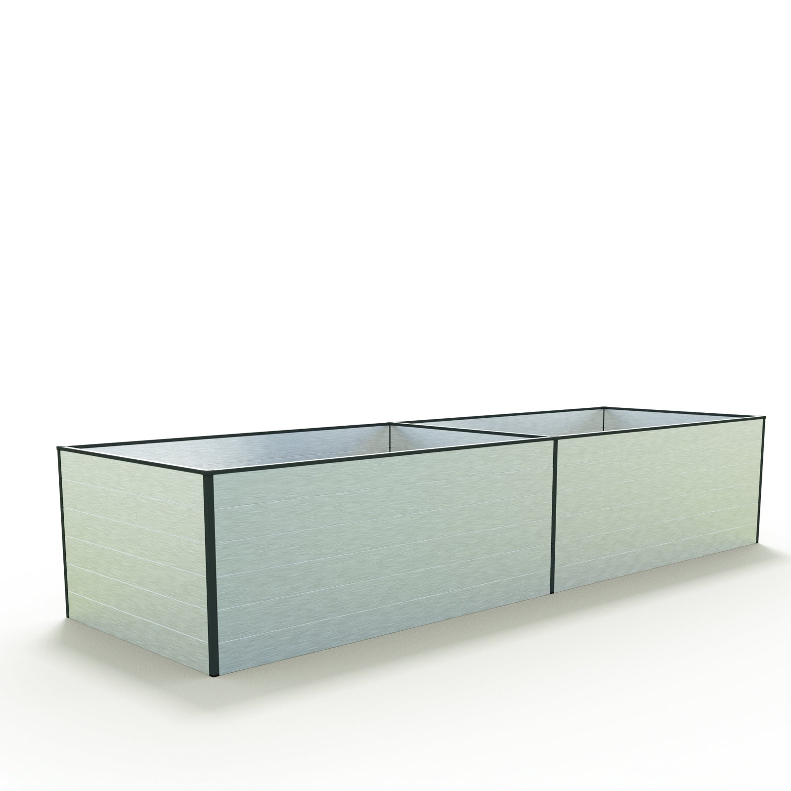 119 x 387 x 77 cm Grzadka podwyzszona, aluminium anodowane