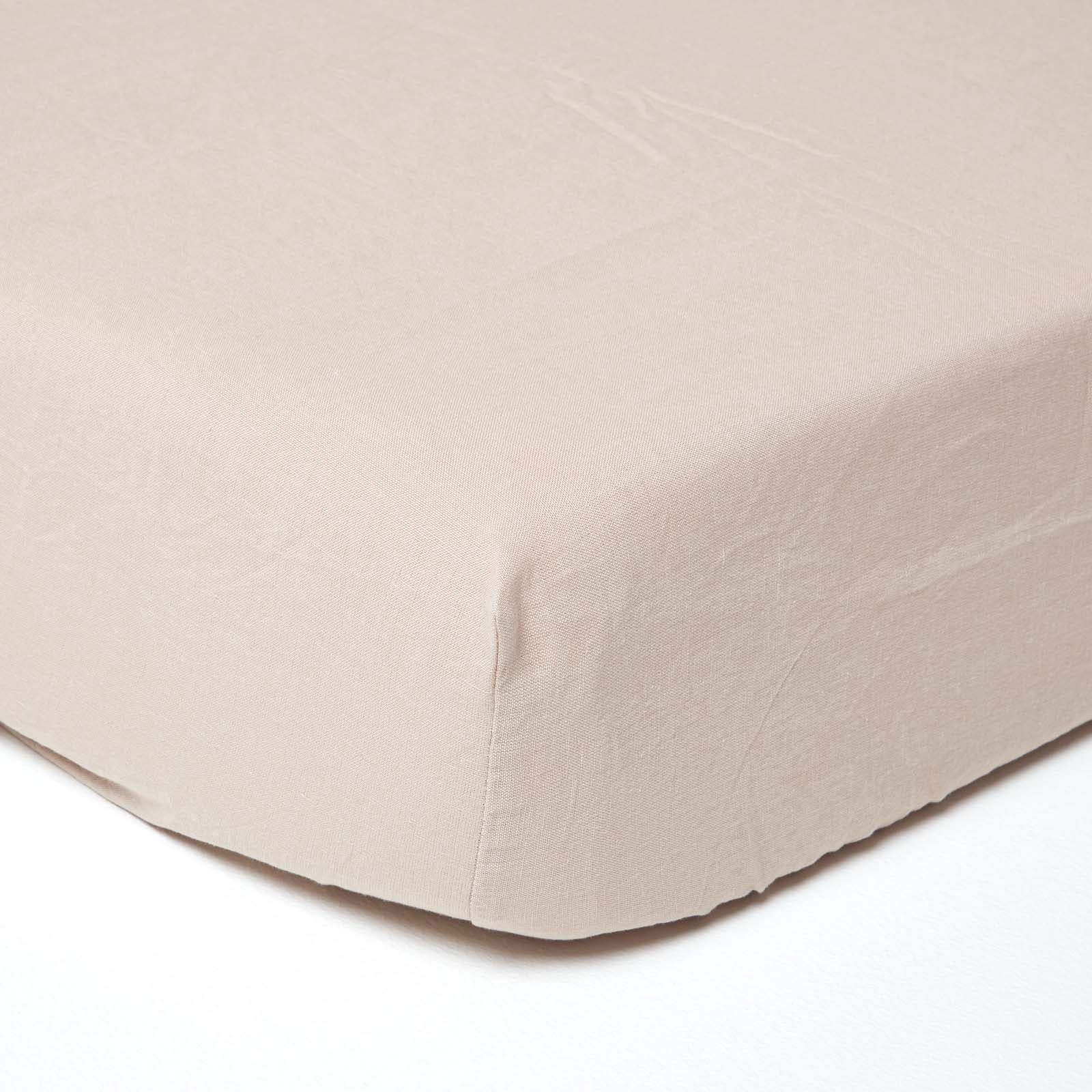 Lenzuolo Con Angoli In Cotone Egiziano 100% | Homescapes 200 Fili | Grigio | 140x190 Cm | Morbido E Fresco Per Un Sonno Da Sogno