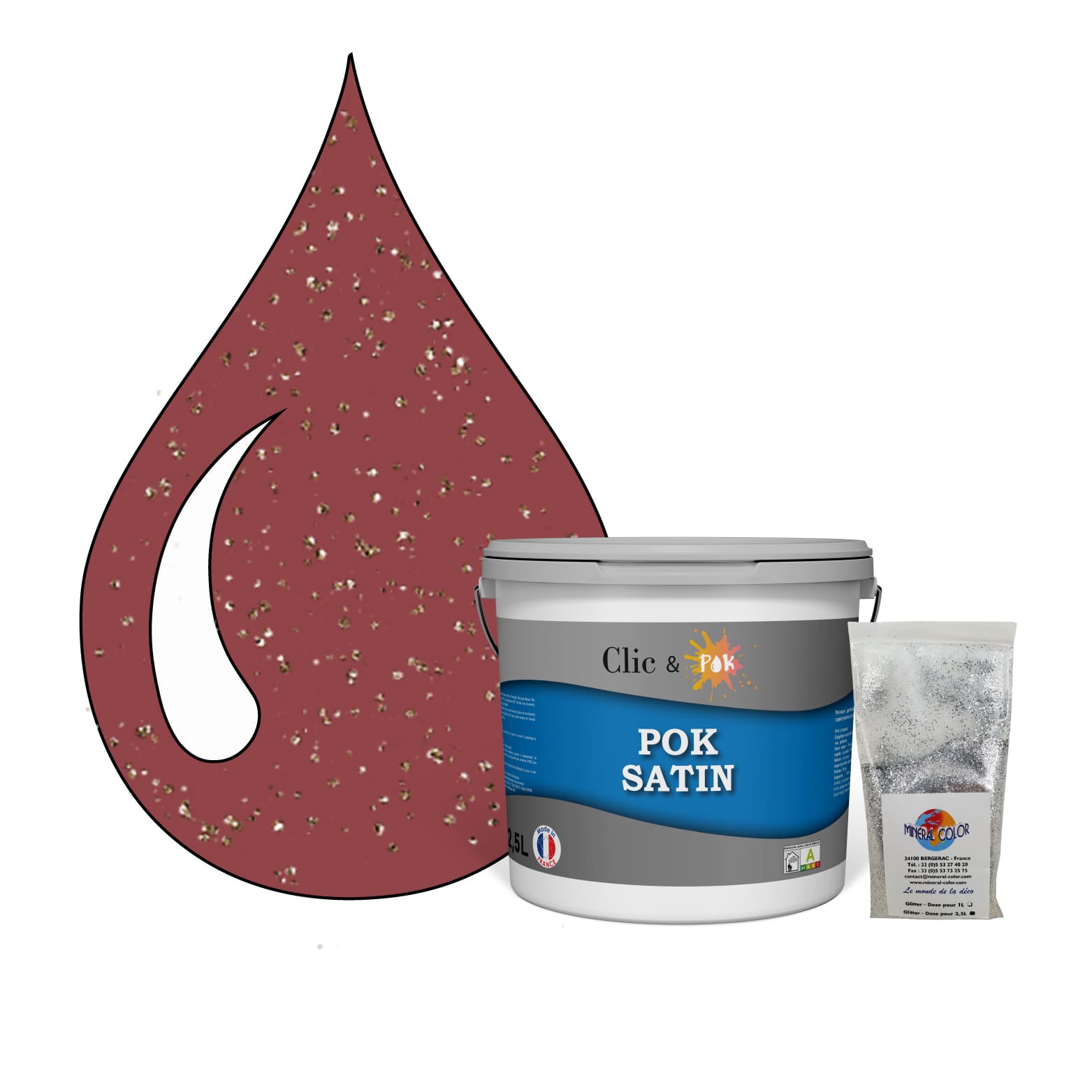 Peinture Sols Coo-var 2,5L Rouge - Intérieur/Extérieur - Béton Et Bois