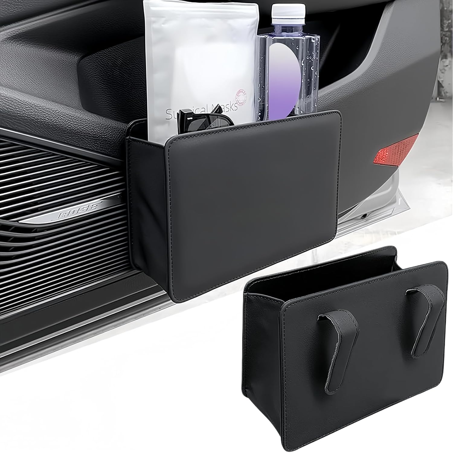 Poubelle de voiture, petite, pliable, boîte de rangement, portable