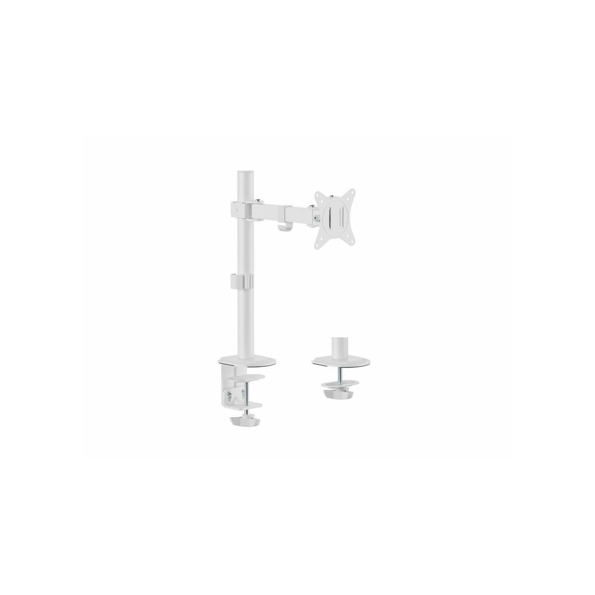 Equip Soporte de Mesa para 1 Pantalla 17"-32" Brazo Inclinable y Giratorio 360 Max 100x100 mm Blanco - Imagen 2