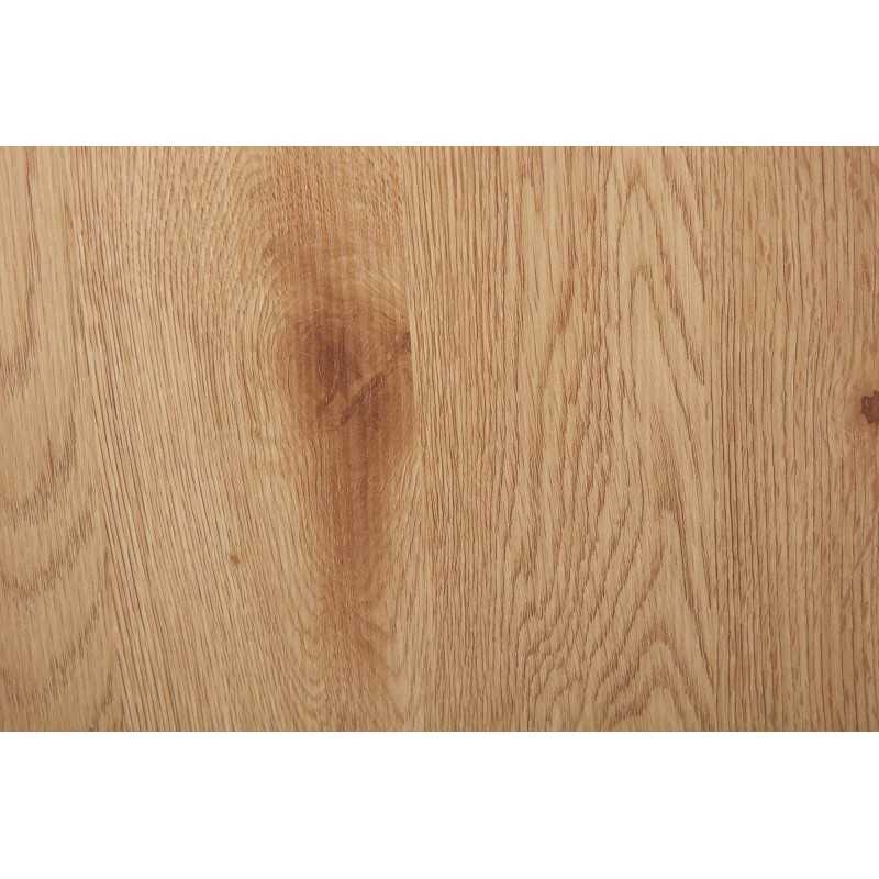 Table basse Inter Link en MDF avec plateau coulissant couleur chêne avec roulettes - 4