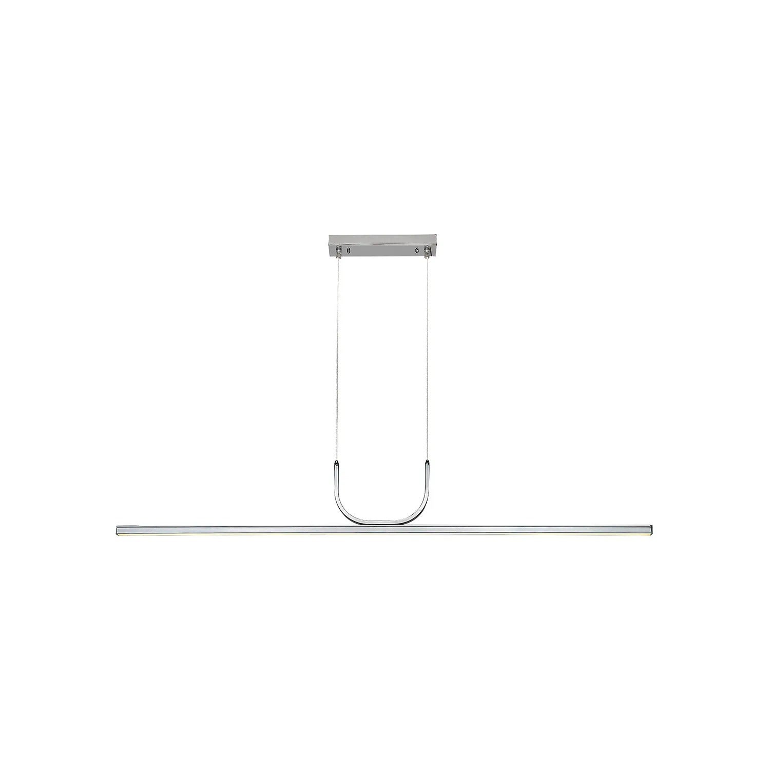 Żyrandol Elia LED 25W Ciepła biel 1150lm chromowana biała wym:130x120x120cm Rabalux
