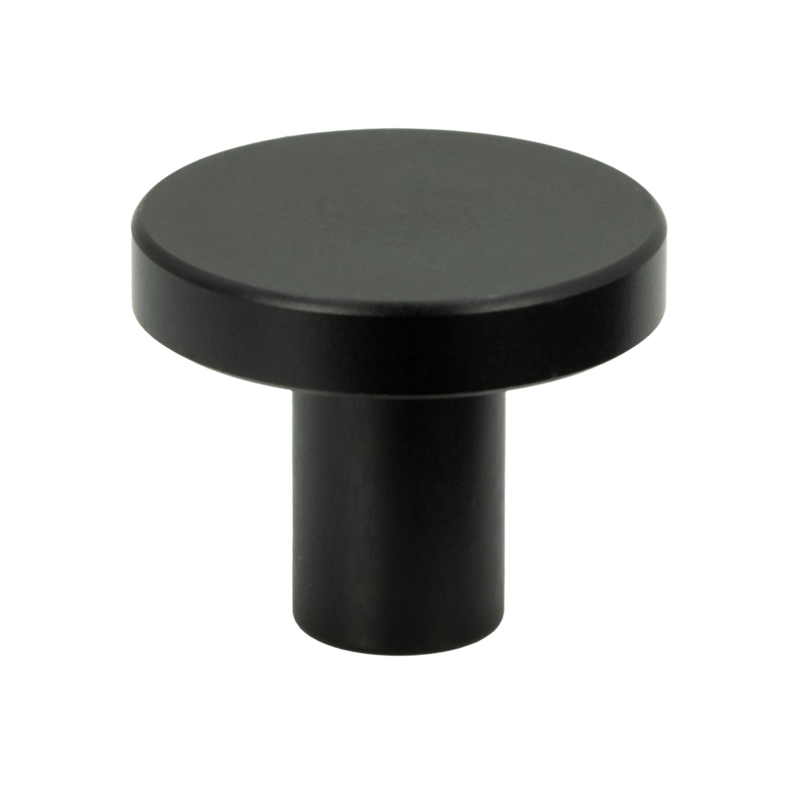 Gałka meblowa okrągła czarna metalowa 2,5 cm