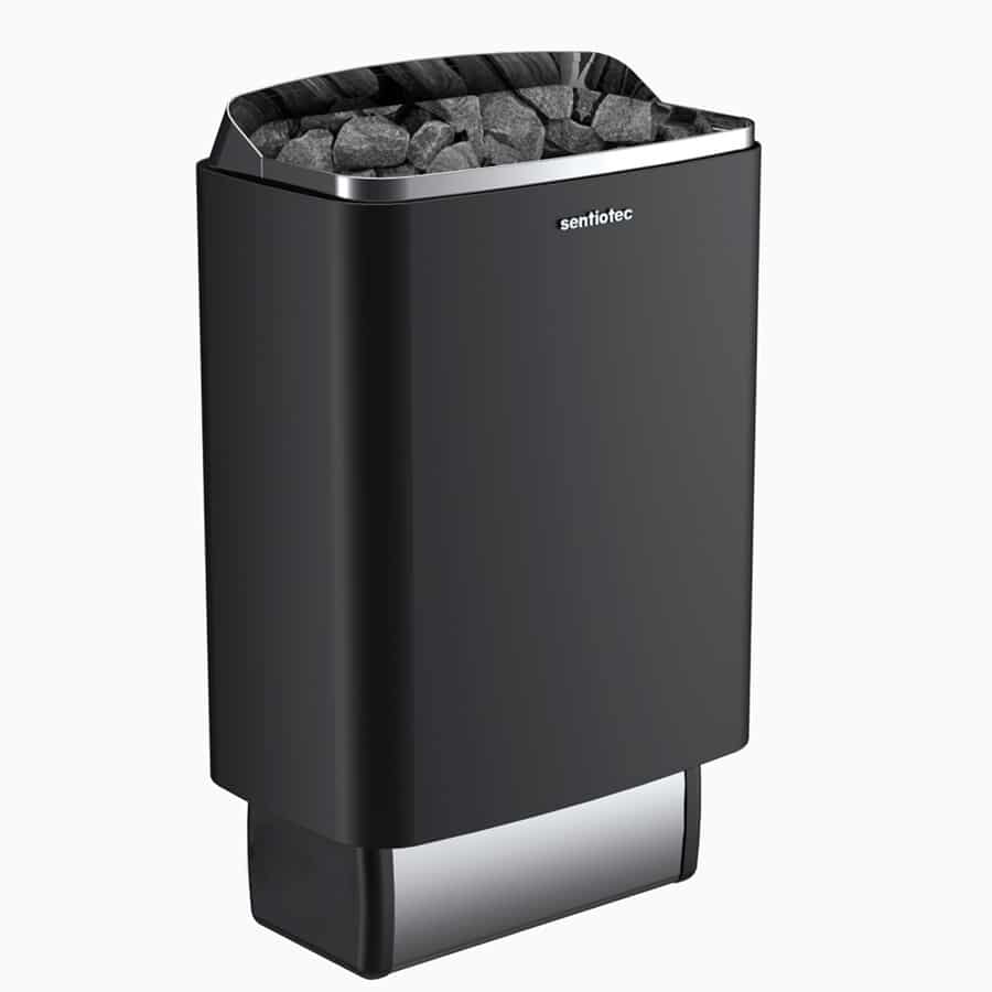 Chauffage électrique pour sauna en acier inoxydable à fixation murale — free download