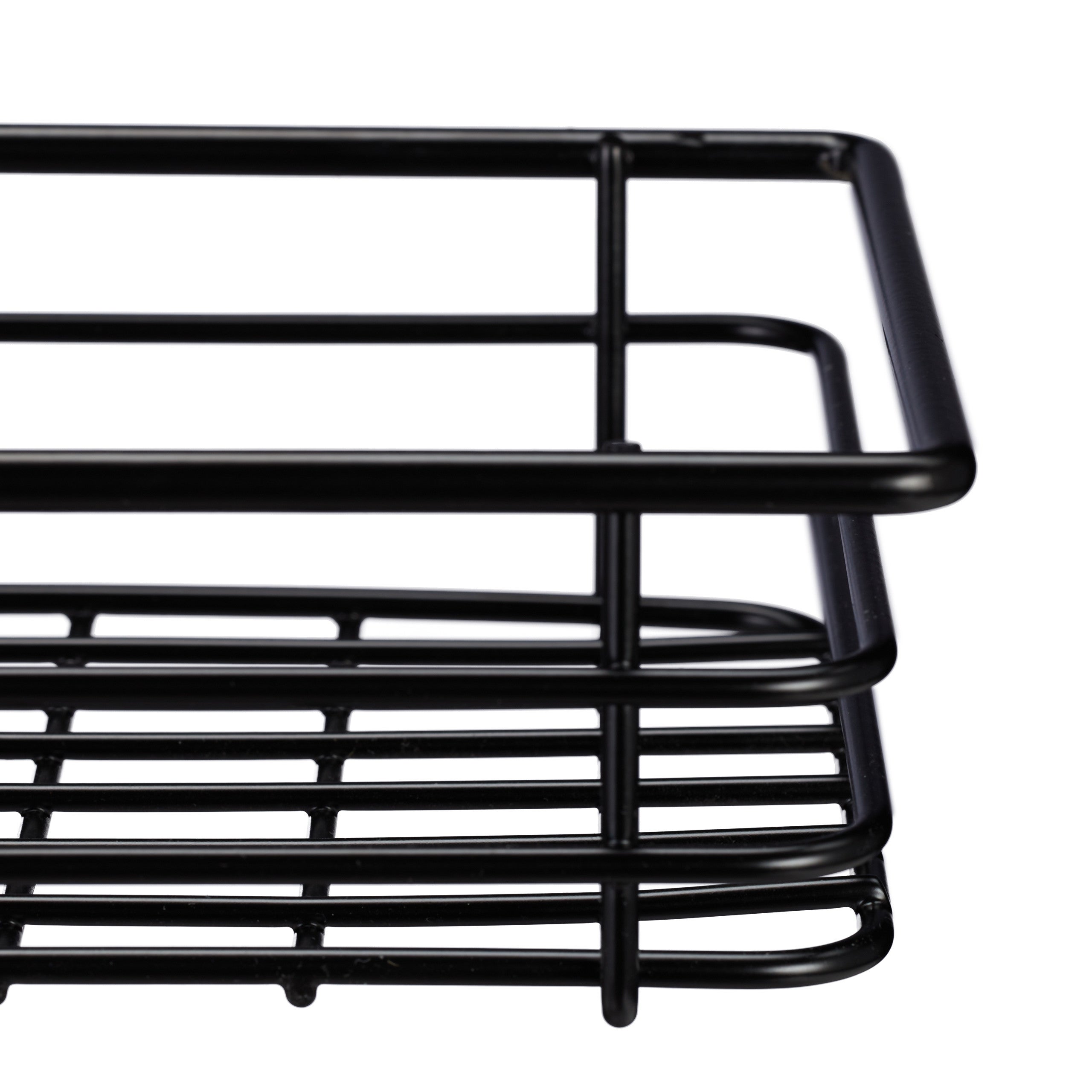 Relaxdays porte-papier toilette, vertical, avec support, 3 rouleaux, moderne, métal, HLP 57,5x18,5x17,5 cm, noir - 6