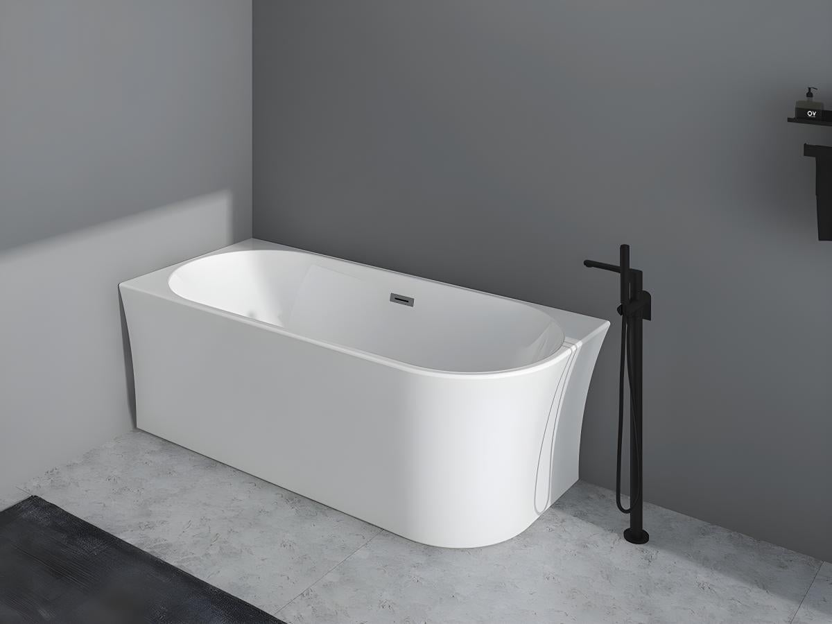 Bañera esquinera - 201 L - 150 x 75 x 59 cm - Blanco - Acrílico - ángulo izquierdo - PONTICOLA - 6