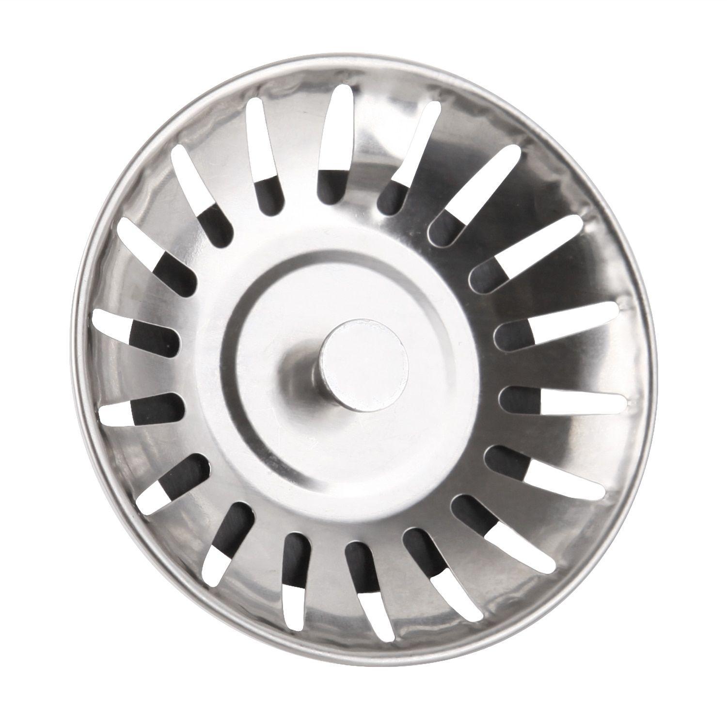 10 filtri a rete per lavello, diametro 11,4 cm, in acciaio inox