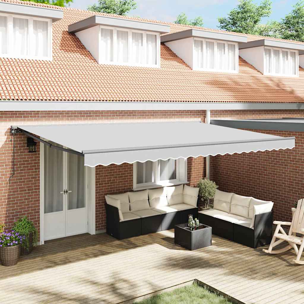 Estructura del toldo ajustable antracita 4 x 3 m acero