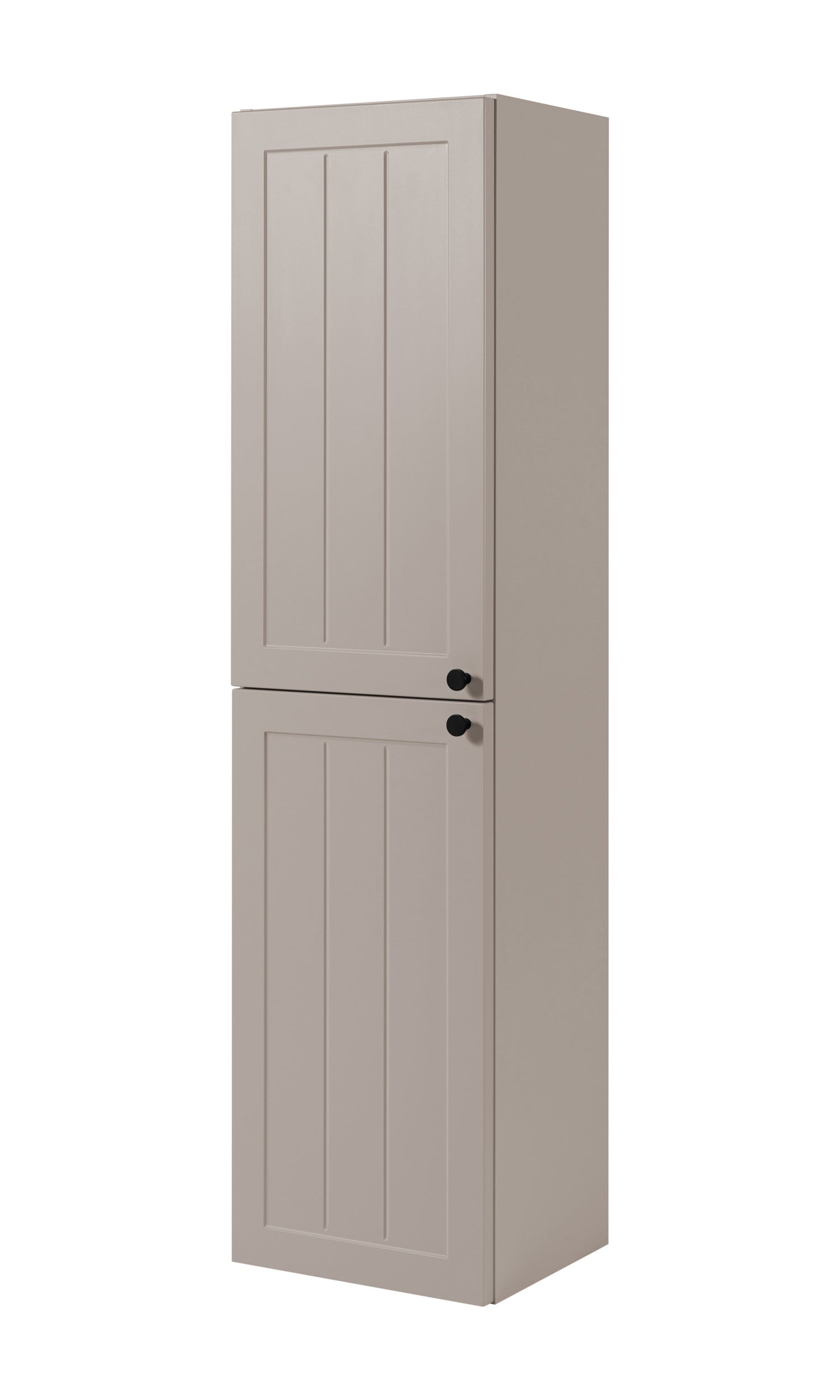 Klasyczna szafka łazienkowa z kaszmiru 35 x 136 x 27 cm, uchwyt czarny