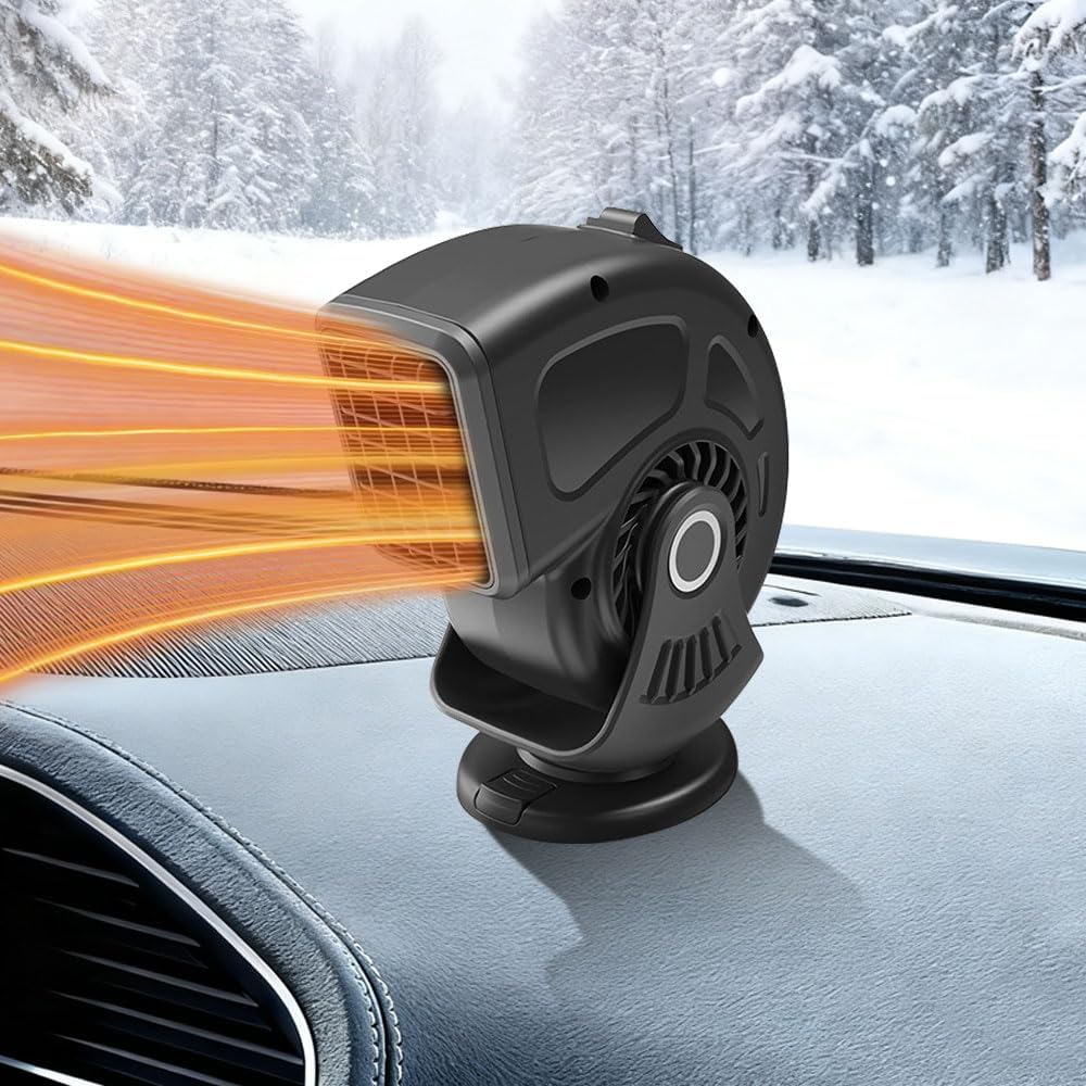 Grzejnik samochodowy 2 w 1, 150 W, 12 V, przenośny grzejnik samochodowy z gniazdem zapalniczki