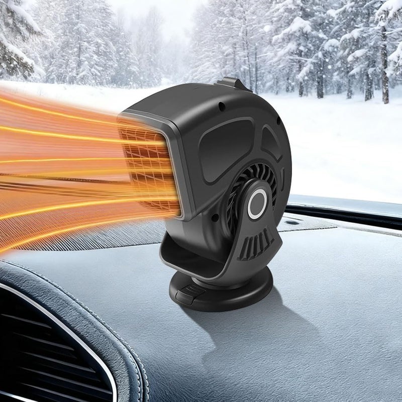 Grzejnik samochodowy 2 w 1, 150 W, 12 V, przenośny grzejnik samochodowy z gniazdem zapalniczki