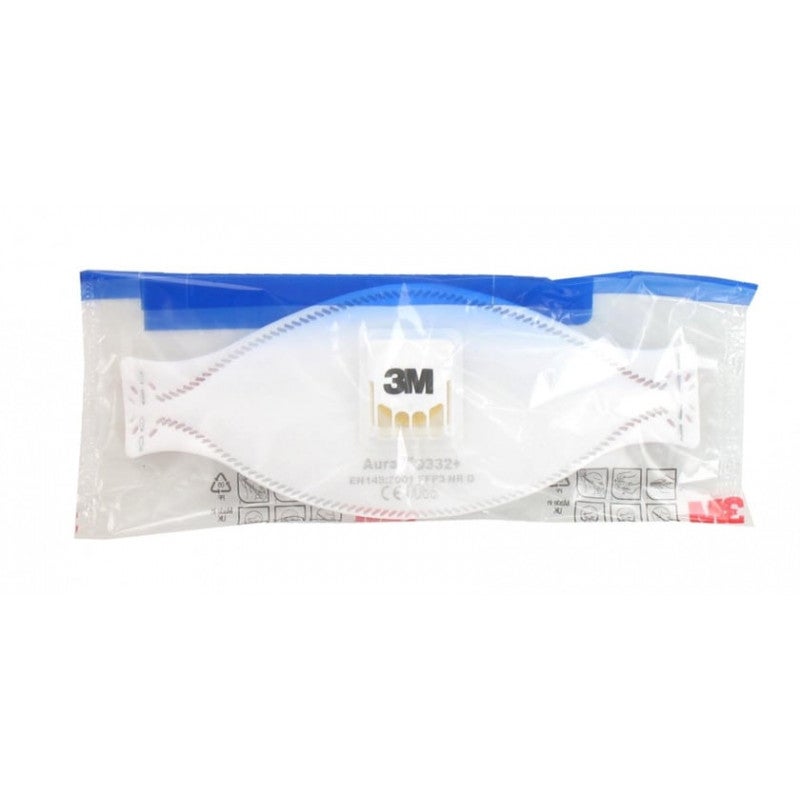 Masque 3M Aura 9332 anti-poussières pliable FFP3 avec soupape x 5 - 4