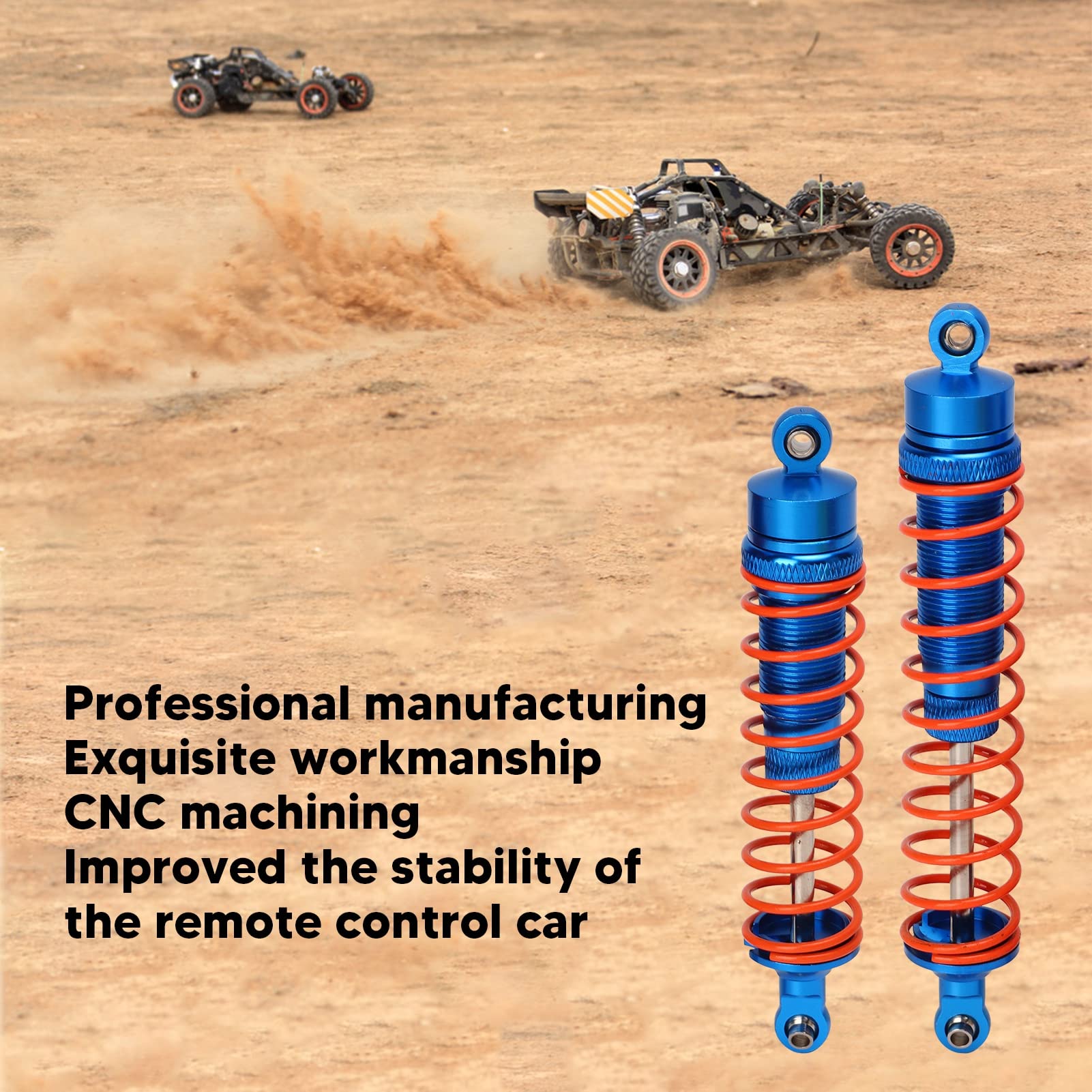 pezzi RC ammortizzatori sospensioni ammortizzatori in lega di alluminio per Traxxas Slash 1/10 RC Short Course Truck (blu scuro) - 4