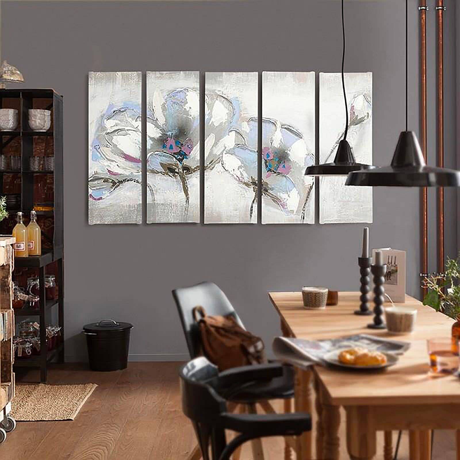 Tableau fleurs peintes - 300 x 140 cm - 4