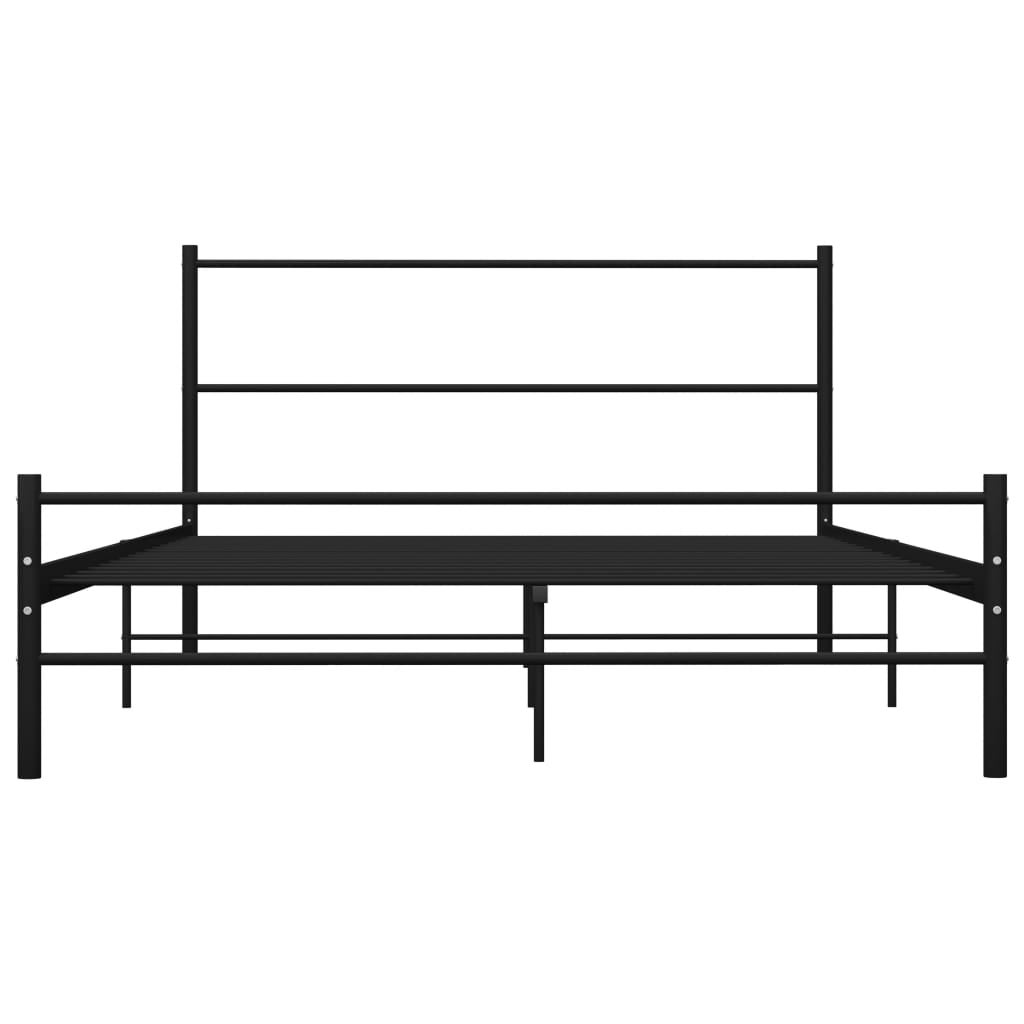Maison Exclusive - Estrutura de cama 120x200 cm metal preto - 3