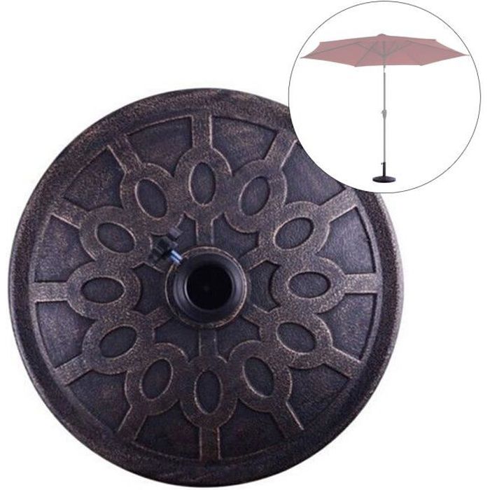 Stojak na parasole przeciwsłoneczne, stojak na parasol, okrągły stojak na parasole balkonowe, z brązu (model 2)