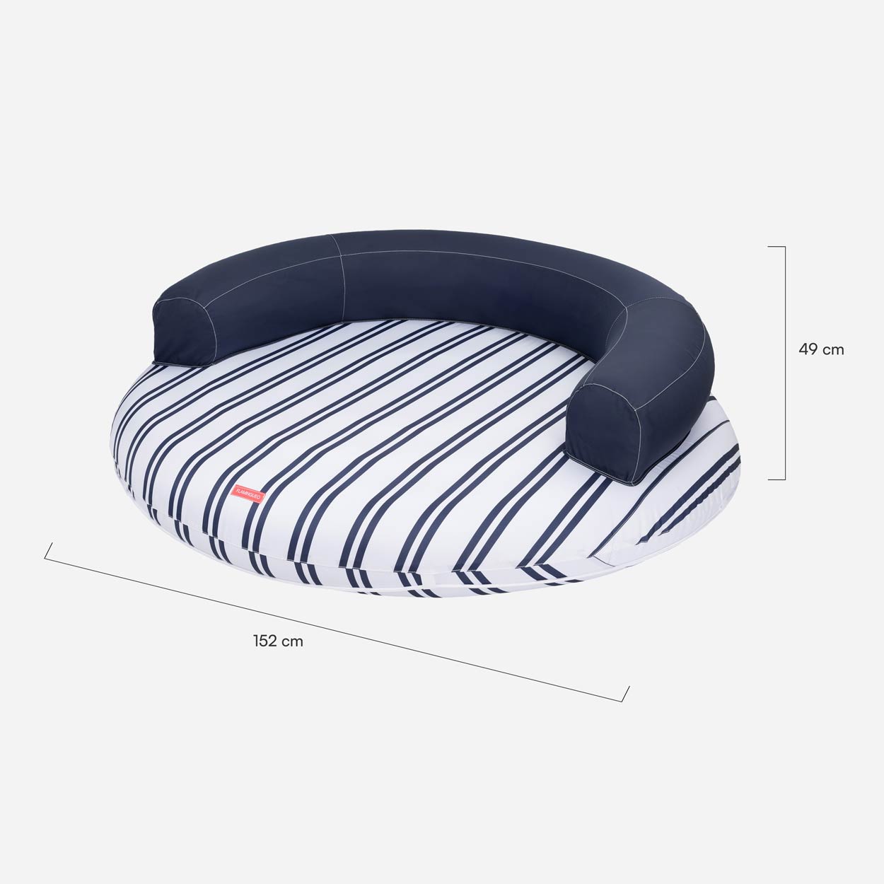 Flamingueo Colchão de Piscina Espreguiçadeira Insuflável PVC Azul - 9