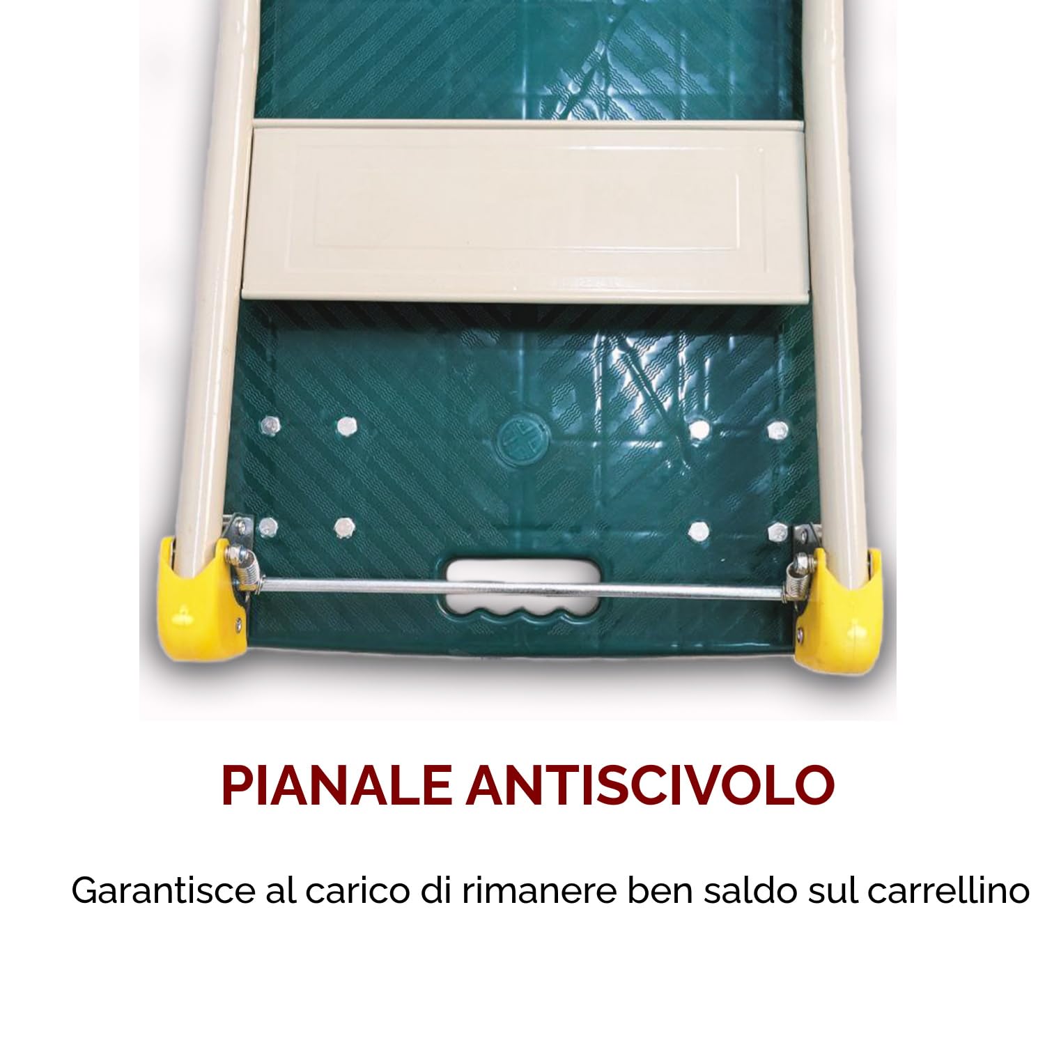 Chariot à Bagages Pliable à Plate-Forme avec roulettes pivotantes, Charge maximale 150 kg - 6